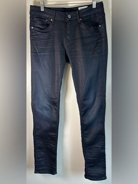 G-Star Raw Denim Womens Jeans 3301 Contour Skinny Dark Aged 30X32 MSRP $289 NWOT